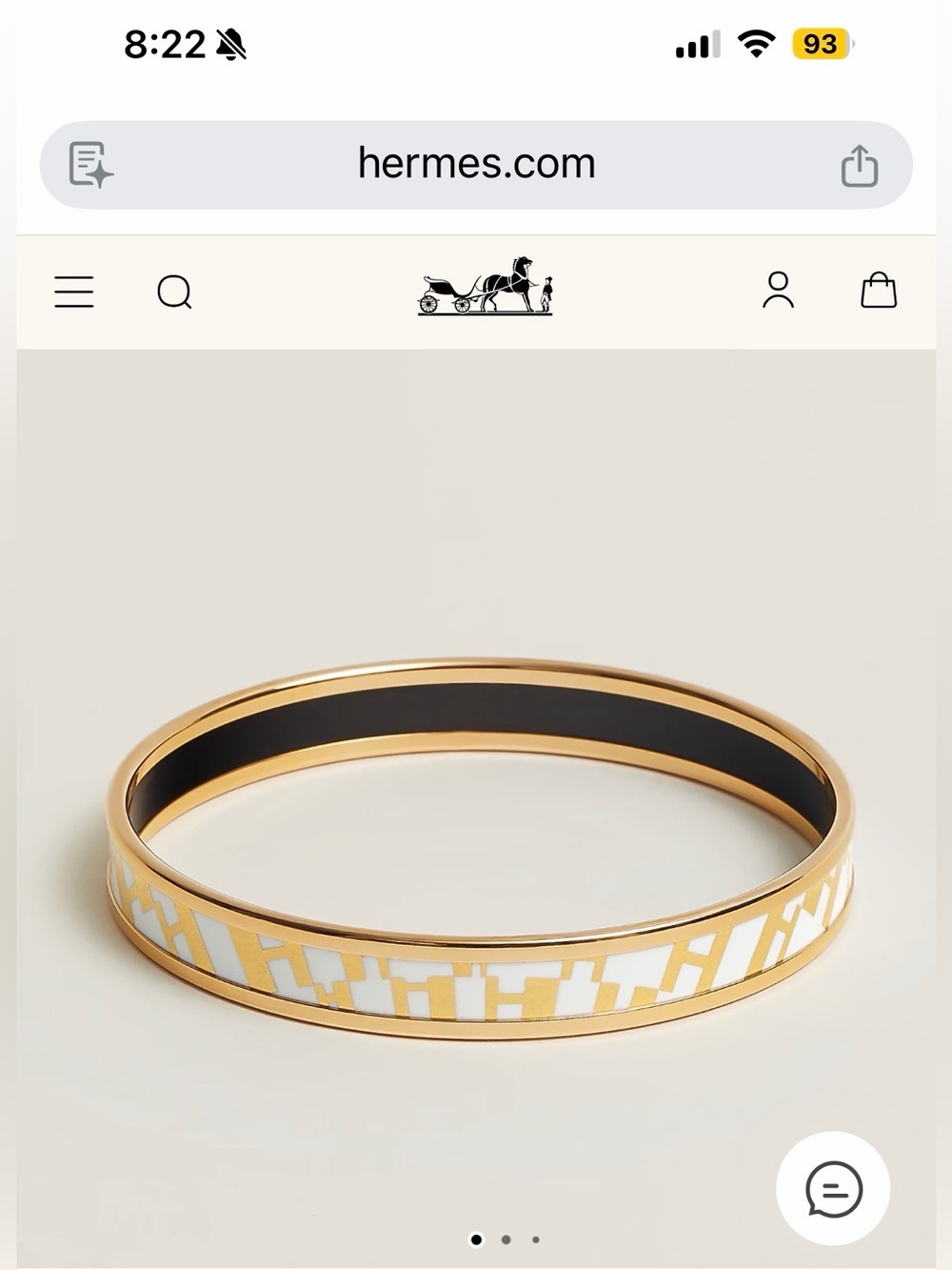 Hermes OP’H Enamel Bangle